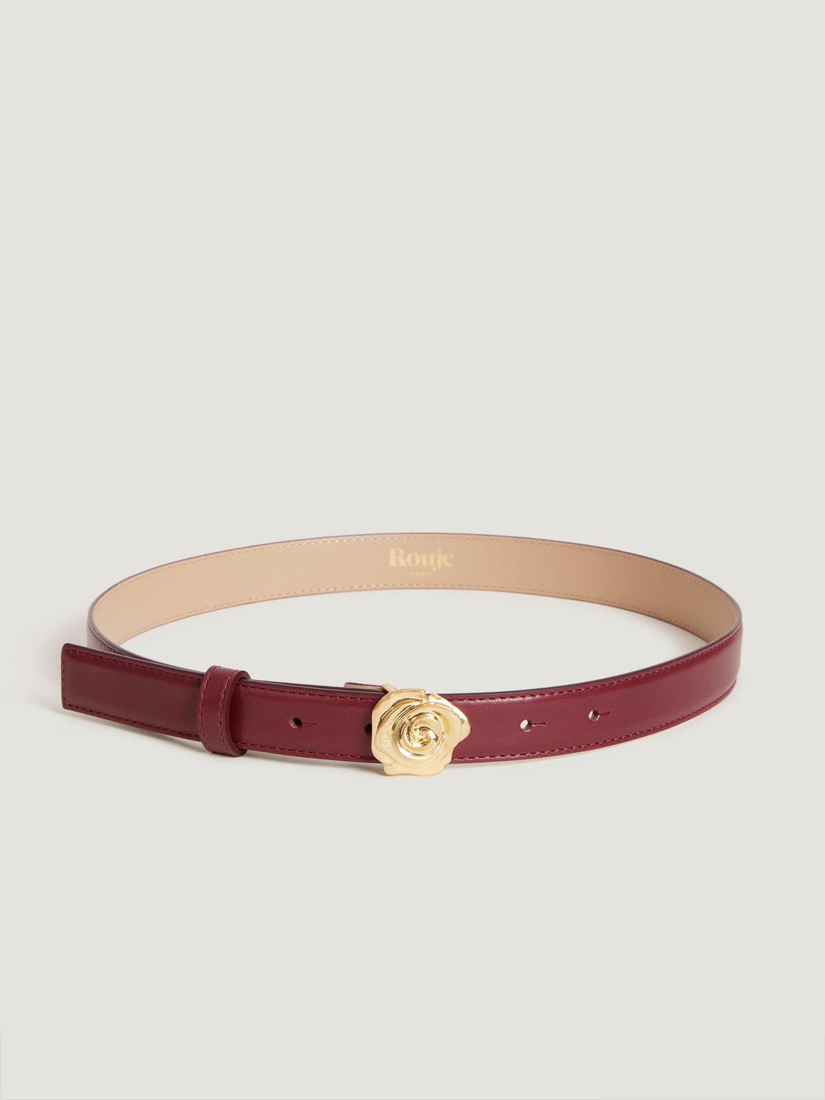 Ceinture cuir bordeaux femme best sale